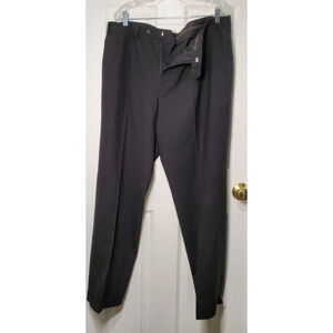 Lauren Ralph Lauren Men’s Dress Pants 38x32 Black Wool Blend Flat Front